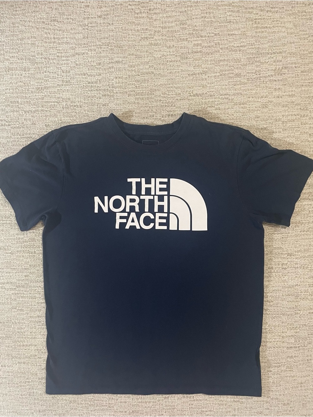 The North Face Navy Blue Classic Big Logo T-Shirt Size M